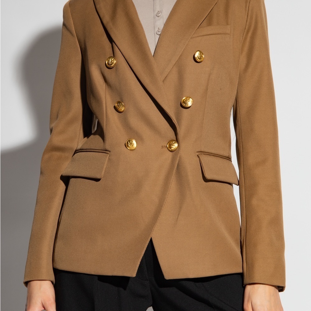 Rag + Bone Double-Breasted Preston wool twill blend Women's Blazer jacket 6
